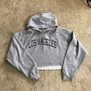 XL cropped LA hoodie